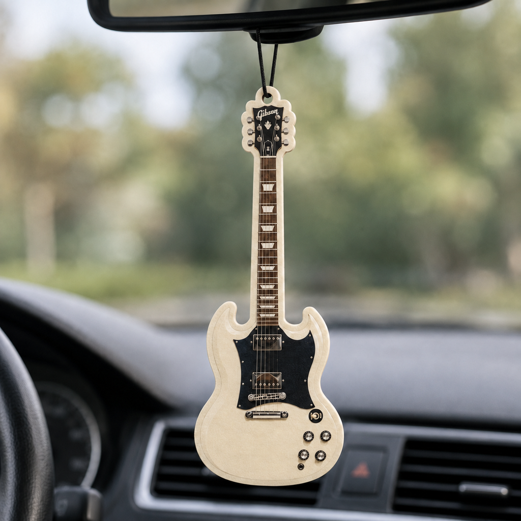 Personalized Custom Guitar Air Freshener With Your Photo